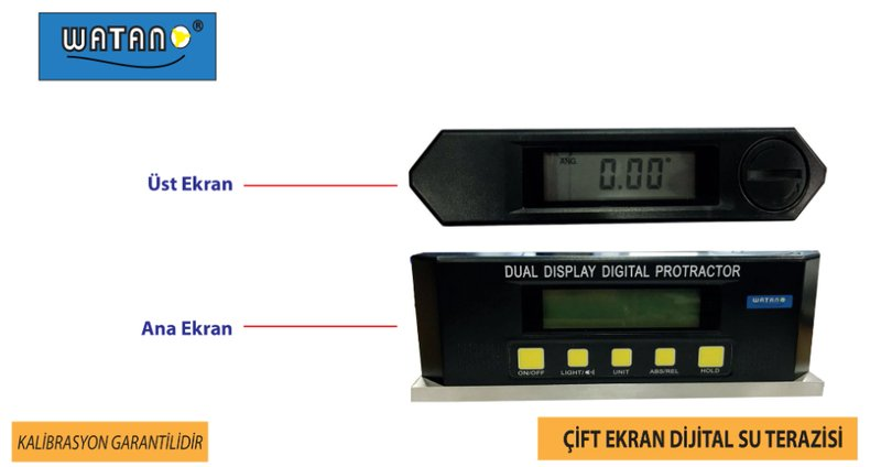 ÇİFT EKRAN DİJİTAL SU TERAZİSİ