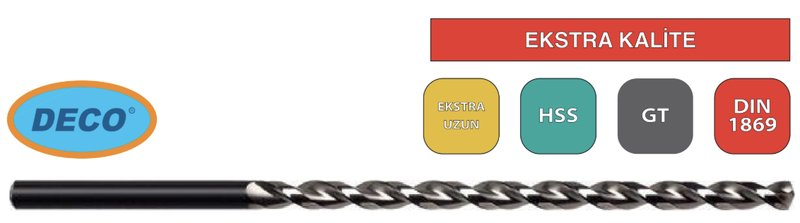 Deco GT Serisi DIN1869 Matkap Ucu - Q15X330X480