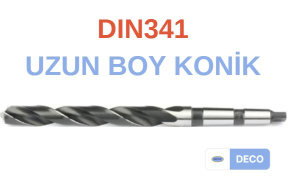 Deco DIN341 Uzun Boy Konik Matkap Ucu - 40X277X426 MM
