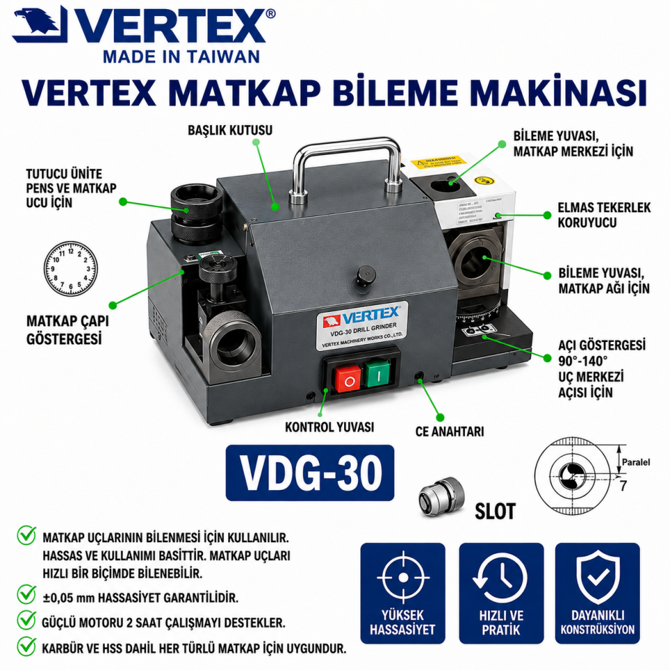 VERTEX MATKAP BİLEME MAKİNASI VDG-30
