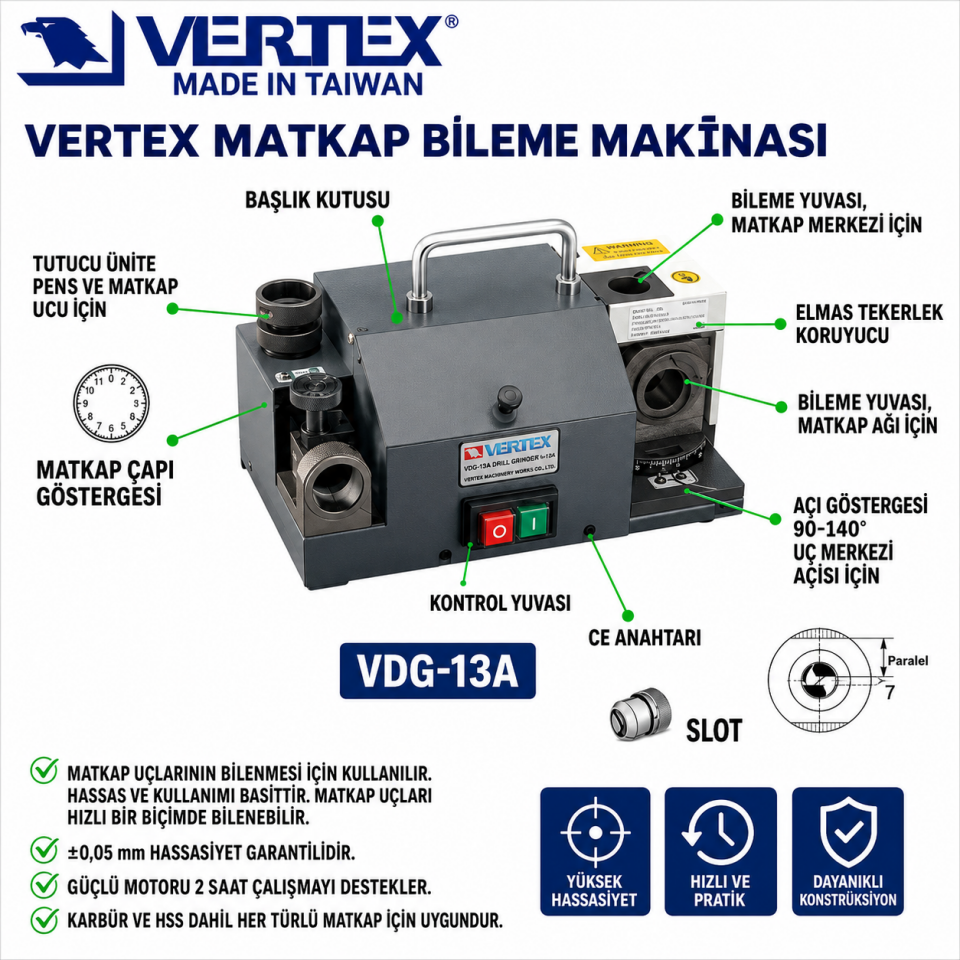 VERTEX MATKAP BİLEME MAKİNASI VDG-13A