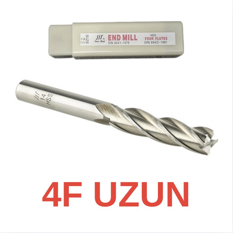 2 MM DÖRT AĞIZLI UZUN PARMAK FREZE