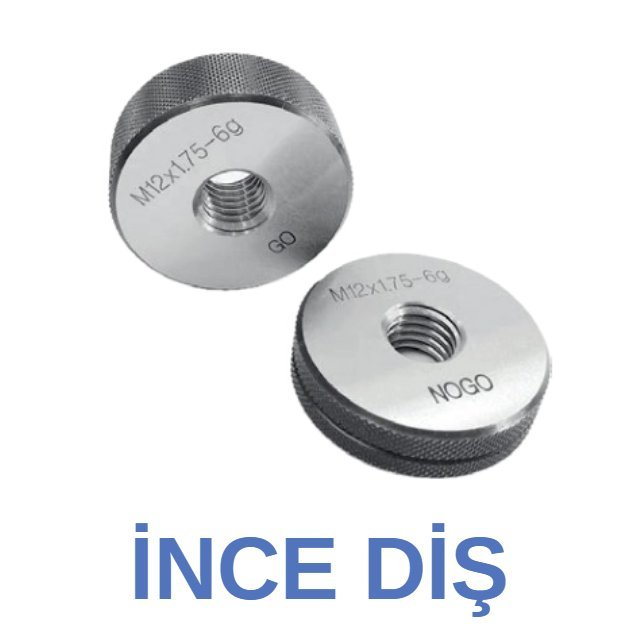 DİŞİ/HALKA VİDA MASTARI İNCE DİŞ - M45X3 6g