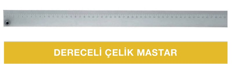 1500 MM DERECELİ ÇELİK MASTAR