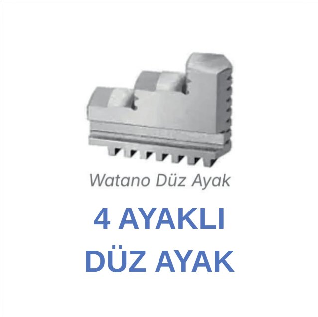 Watano 4 Ayaklı Düz Yedek Ayak Takımı 125X4