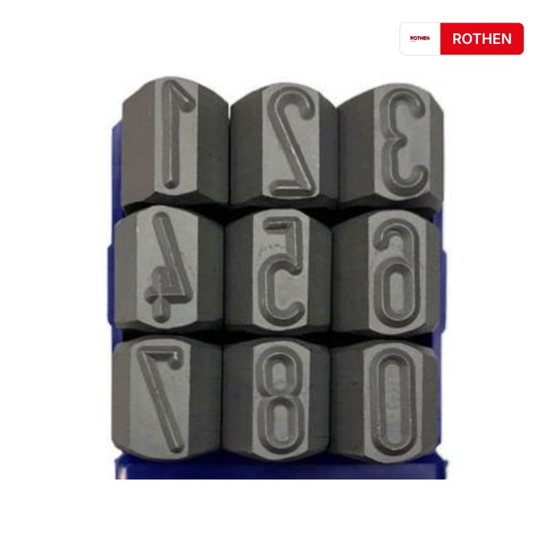6 mm ROTHEN ÇELİK RAKAM TAKIMI