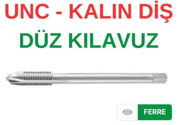 Ferre UNC 1/4 Düz Kılavuz